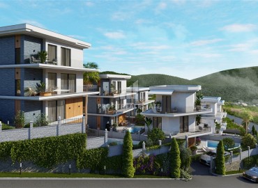 Luxurious modern 3+1 villas with own facilities in installments from the developer, Alanya ID-16631 фото-2