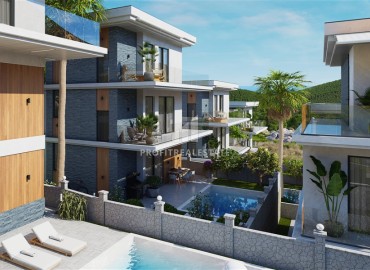 Luxurious modern 3+1 villas with own facilities in installments from the developer, Alanya ID-16631 фото-5