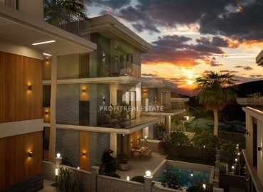 Luxurious modern 3+1 villas with own facilities in installments from the developer, Alanya ID-16631 фото-7