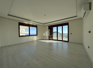 View apartment 3+1 with sea views, unfurnished, suitable for citizenship, Alanya ID-16648 фото-2