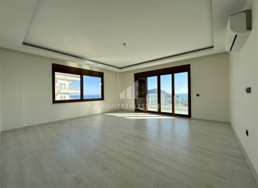 View apartment 3+1 with sea views, unfurnished, suitable for citizenship, Alanya ID-16648 фото-9