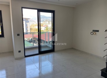 New two-level apartment 2+1, unfurnished, in a residence with developed facilities in Oba, Alanya ID-16670 фото-13