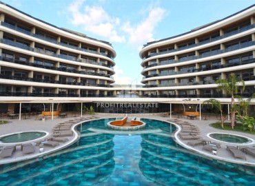 Двухкомнатные апартаменты в 50 метрах от моря со стильным современным интерьером, в комплексе класса люкс, Каргыджак, Аланья ID-16738 фото-1