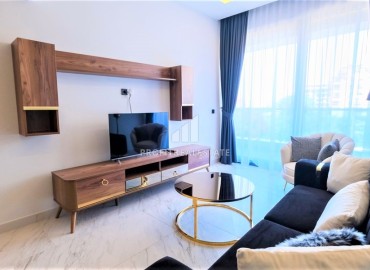 One bedroom apartment 50 meters from the sea with a stylish modern interior, in a luxury residence, Kargicak, Alanya ID-16738 фото-4