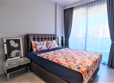 One bedroom apartment 50 meters from the sea with a stylish modern interior, in a luxury residence, Kargicak, Alanya ID-16738 фото-8