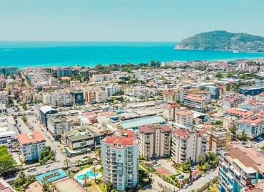 Two bedroom furnished apartment for a residence permit, with an interior in light colors and a glazed balcony, Cikcilli, Alanya 16760 ID-16760 фото-18