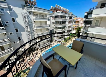 Spacious furnished apartment 2+1, 120 m², 300 meters from the sea, in a cozy residence with a swimming pool, Oba, Alanya ID-16764 фото-13