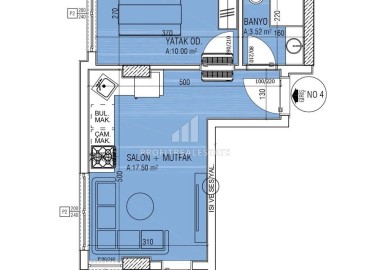 Недорогая квартира 1+1 в чистовой отделке, с кухонным гарнитуром, в новостройке с инфраструктурой в Авсалларе, Аланья ID-16770 фото-21