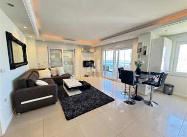 Stunning furnished apartment with sea views, 2+1, 120m², on the first coastline, Mahmutlar, Alanya ID-16785 фото-3