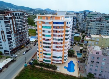 Большая меблированная трехкомнатная квартира, 130м², в 250м от моря в Махмутларе, с видом на море и горы ID-16789 фото-1