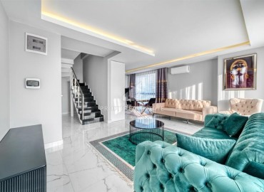 Luxurious two-level apartment with sea views, 2+1, 100m², with luxurious furnishings, Mahmutlar, Alanya ID-16791 фото-4