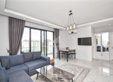 Ready-to-move-in apartment 1+1, 50m², in a residence with a swimming pool in the Kestel area, Alanya, 50m from the sea ID-16794 фото-6