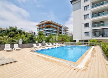 Ready-to-move-in apartment 1+1, 50m², in a residence with a swimming pool in the Kestel area, Alanya, 50m from the sea ID-16794 фото-19