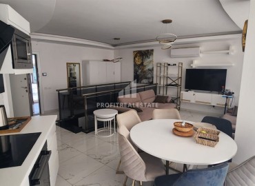 View penthouse 3+2, 185 m², with a modern interior, in a fashionable residential residence 300 m from the sea, Mahmutlar, Alanya ID-16802 фото-4