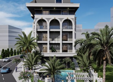 Investment project in the center of Alanya: apartment, 60.5-255m², in a residence under construction ID-16816 фото-17