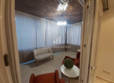 Stylish modern furnished apartment 2+1, 110m², with sea views and glazed balconies, Cikcilli, Alanya ID-16844 фото-13