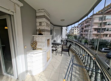 Furnished apartment 2+1, suitable for a residence permit, with a glazed balcony, 400 meters from the sea, Oba, Alanya ID-16845 фото-13