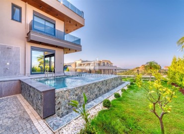 Luxurious new villa for Turkish passport with four bedrooms and panoramic sea views, Kargicak, Alanya ID-16847 фото-15