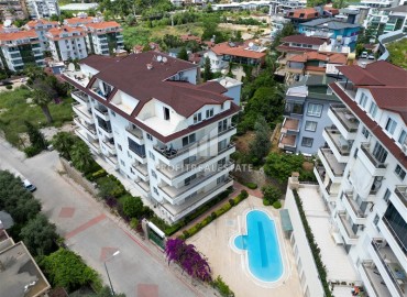 View furnished penthouse 4+2, 180 m², with views of the Mediterranean Sea, in a residence 500 m from the beach, Kestel, Alanya ID-16861 фото-1