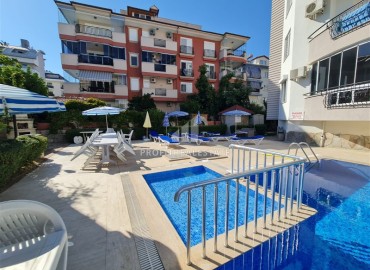 Furnished apartment for residence permit 2+1, with a cozy atmosphere, in a small residence just 250 m from the sea, Oba, Alanya ID-16865 фото-19