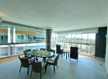 Luxurious apartment with stylish furnishings, 3+1, 130m², with a large glazed balcony, Oba, Alanya ID-16868 фото-17