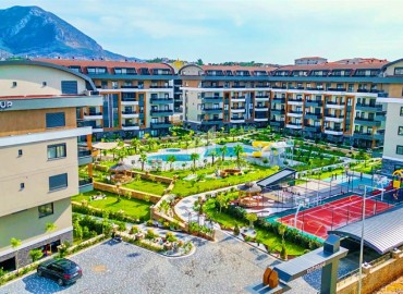 New 2+1 apartment in fine finishing, with built-in kitchen unit, in a new building with facilities, Oba, Alanya ID-16885 фото-15