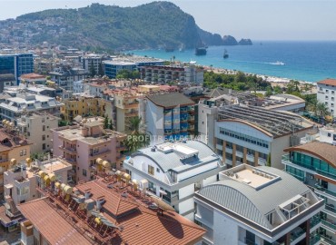 Stylish modern 1+1 apartment, fully furnished, 80 meters from the Mediterranean Sea in the center of Alanya ID-16943 фото-12