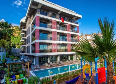 Furnished one-bedroom apartment, 60m², in a comfortable residence 400m from Cleopatra Beach, Alanya ID-16964 фото-1