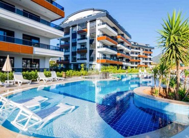 Furnished one bedroom apartment, 80m², in a premium residence in Oba, Alanya ID-16997 фото-1