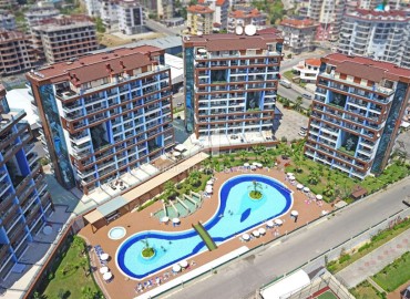 Stylish furnished apartment 2 + 1, 115 m2, in a residence with extensive facilities in Cikcilli, Alanya ID-12244 фото-10