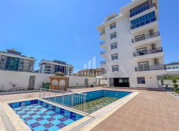 One bedroom furnished apartment, 55m², in a new comfortable residence, by the sea in Kargicak, Alanya ID-17010 фото-1