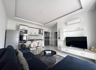 One bedroom furnished apartment, 55m², in a new comfortable residence, by the sea in Kargicak, Alanya ID-17010 фото-2