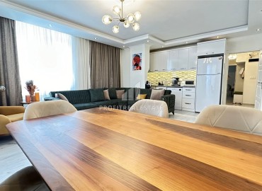 Укомплектованная видовая трехкомнатная квартира, 90м², в доме городского типа в Джикджилли, Алания ID-17020 фото-6