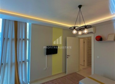 Furnished two bedroom apartment with sea and mountain views, on the first coastline, Kestel, Alanya, 135 m2 ID-15023 фото-11