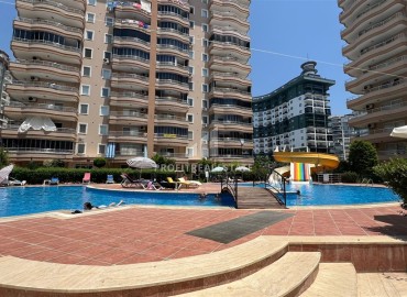 Furnished apartment 2+1, 125m², on a high floor in a cozy residence 450m from the sea in Mahmutlar, Alanya ID-17048 фото-1