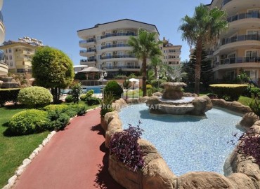 Cozy two bedroom apartment, 110m, with large glazed balconies, in an excellent residence in the Oba area, Alanya ID-17062 фото-1