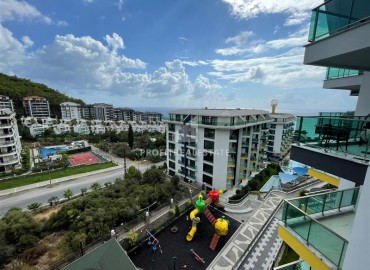 Elegant one bedroom apartment, 70m², with sea view in luxury residence, Kargicak, Alanya ID-17093 фото-11