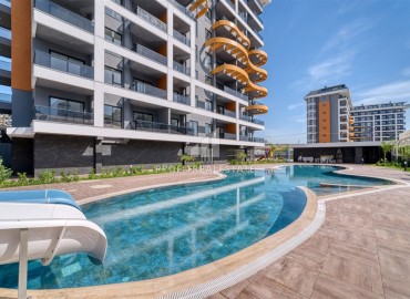 New one bedroom apartment in a residence with rich facilities, Avsallar, Alanya, 63 m2 ID-15163 фото-2