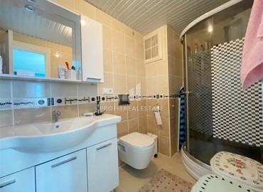 Меблированная квартира с двумя спальнями, 110м², с видом на море на центральной улице в районе Алании Тосмур ID-17518 фото-13