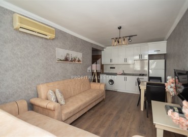 Стильная двухкомнатная квартира, 55м², в уютном комплексе в 350м от моря в центре района Оба, Алания ID-17566 фото-2