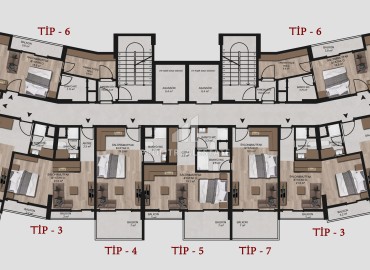 Уникальное предложение! Квартиры 1+1 и студии, 41-51м², в элитном комплексе района Каргыпынары, Мерсин с рассрочкой ID-17626 фото-17