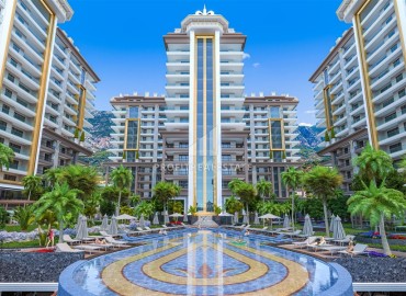 Потрясающая квартира 3+1 с отдельной кухней, 180м², в фешенебельном комплексе на этапе строительства, в Махмутларе, Алания ID-17687 фото-16