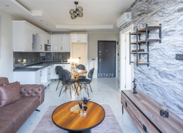 Апартаменты с одной спальней, 53м², в новостройке с отличной локацией в 200м от моря в районе Каргыджак, Алания ID-17700 фото-5