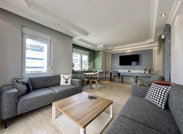 Меблированная квартира с двумя спальнями, 110м², в комплексе с бассейном, в 150м от моря в районе Алании Оба под ВНЖ ID-17706 фото-3