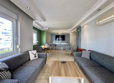 Меблированная квартира с двумя спальнями, 110м², в комплексе с бассейном, в 150м от моря в районе Алании Оба под ВНЖ ID-17706 фото-5