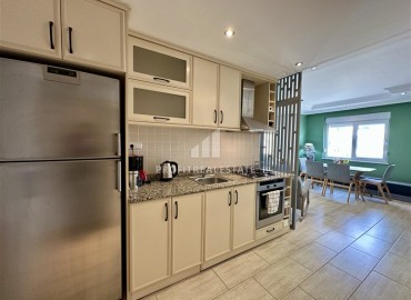 Меблированная квартира с двумя спальнями, 110м², в комплексе с бассейном, в 150м от моря в районе Алании Оба под ВНЖ ID-17706 фото-9