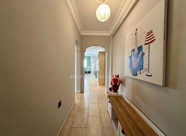 Меблированная квартира с двумя спальнями, 110м², в комплексе с бассейном, в 150м от моря в районе Алании Оба под ВНЖ ID-17706 фото-12