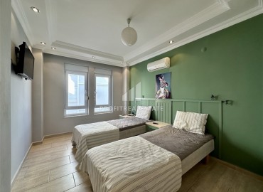 Меблированная квартира с двумя спальнями, 110м², в комплексе с бассейном, в 150м от моря в районе Алании Оба под ВНЖ ID-17706 фото-20