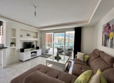 Стильная трехкомнатная квартира, 100м², с видом на бассейн в районе Оба, Алания в комплексе премиум класса под ВНЖ ID-17707 фото-2