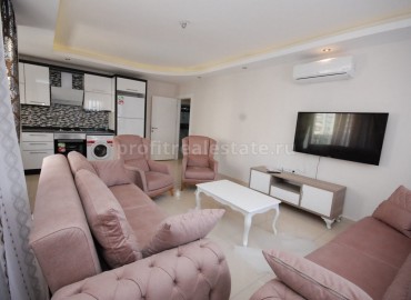 Квартира в Махмутларе, Алания, у моря, мебель, 110 кв.м. ID-1376 фото-2